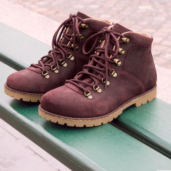 😍😍😍Birkensrock ochre suede boots sold out  in this maroon 37 L women’s - Picture 6 of 10